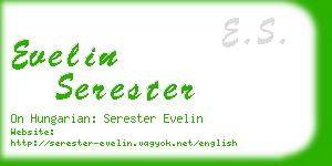 evelin serester business card